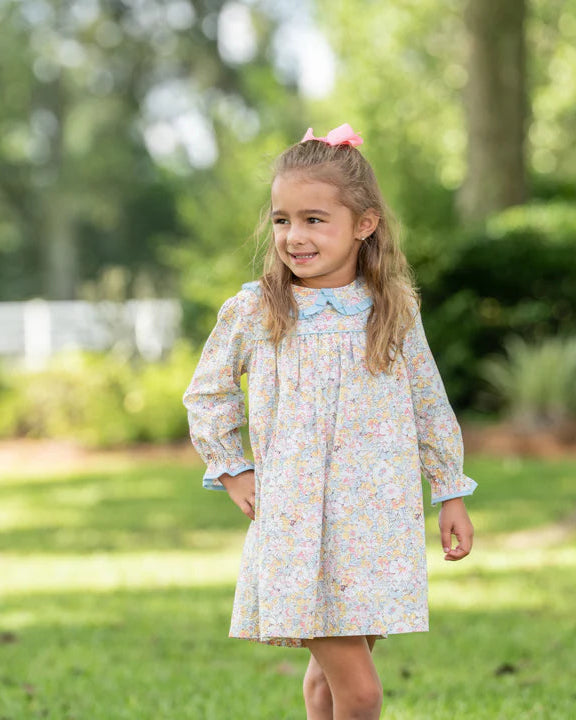 Cecilia Prairie Blue Petals Dress
