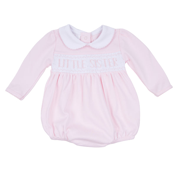 Little Sister Smocked LS Bubble