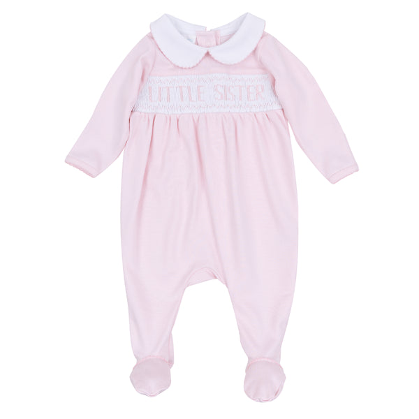Little Sister Smocked Footie