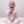 Knit Footie With Eyelet- Pink