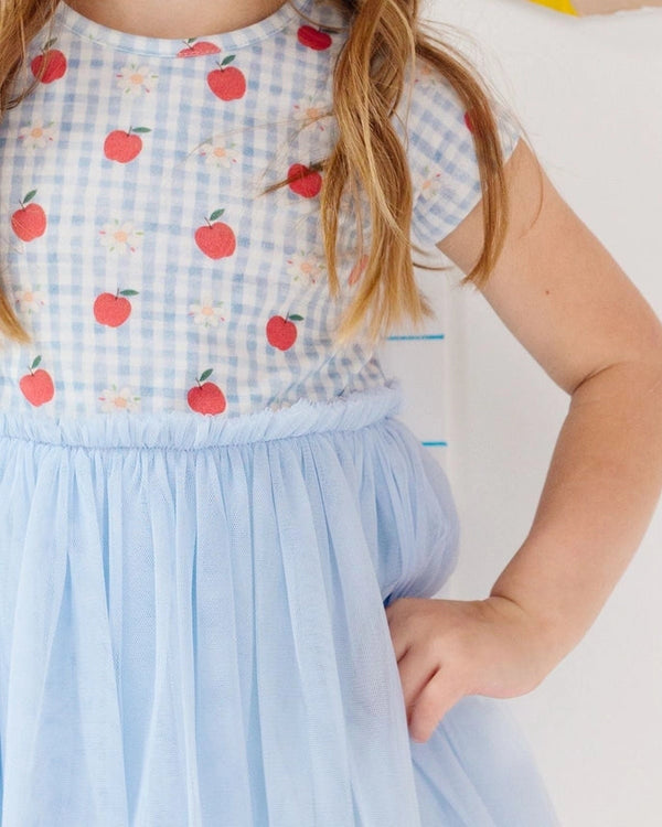 Apple Gingham Tutu Dress