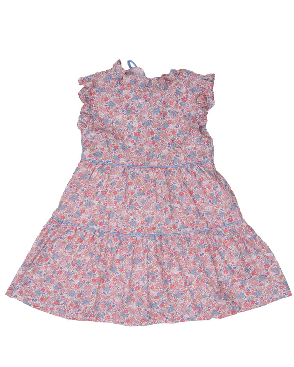 Valeria Pink & Blue Floral Dress
