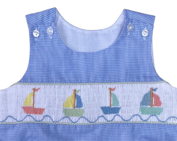 Sailboat Smocked Jon Jon