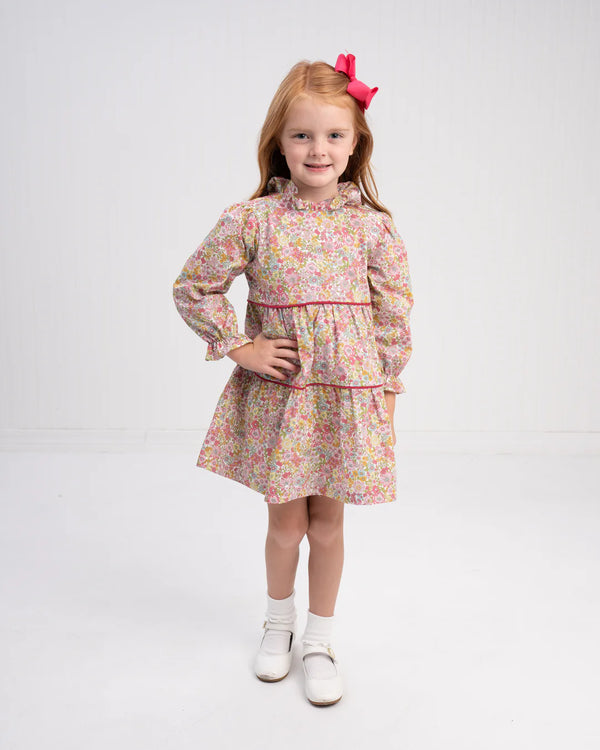 Zoe Raspberry Floral Dress