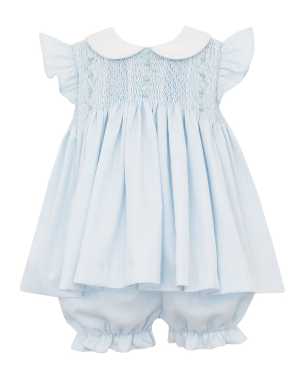 Helen Ruffle Bloomer Set- Lt. Blue