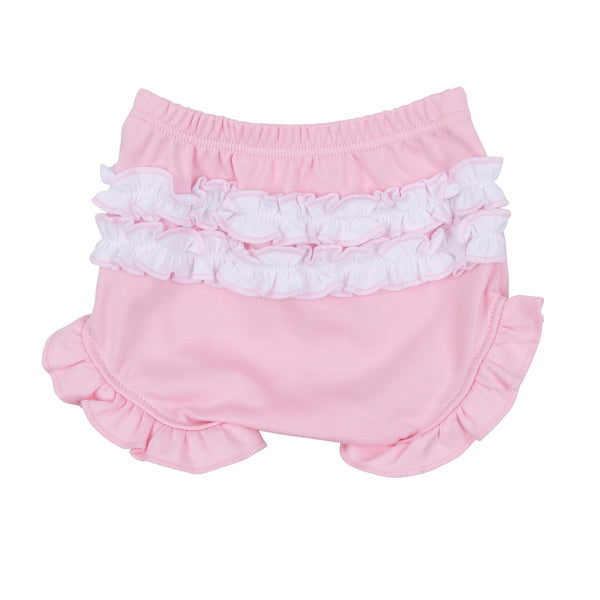 Precious Pumpkins Collared Ruffle L/S Diaper Cover Set- Pink