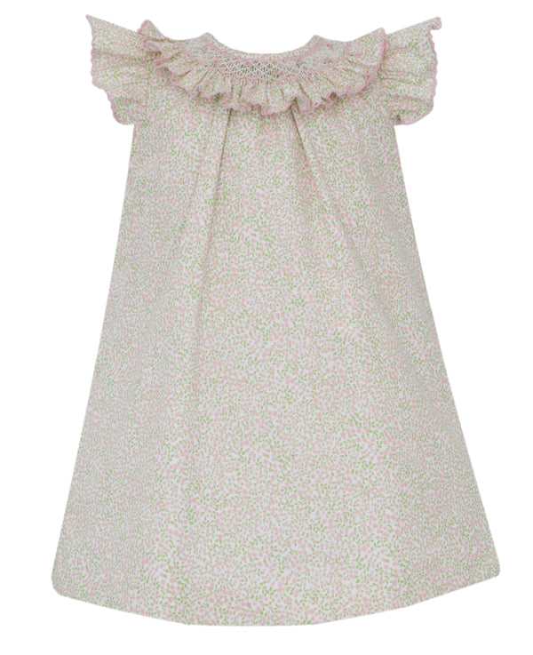 Evangeline A Line Dress- Pink Mini Floral