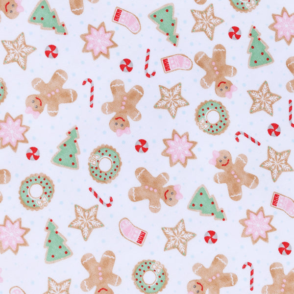 Frosted Wonderland Ruffle Zipper Footie- Pink