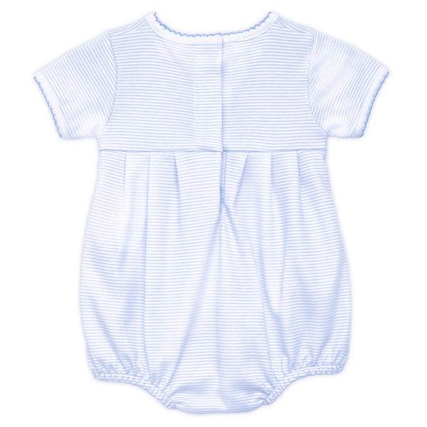 Jacob Smocked Bubble- Light Blue