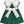 Lace Emerald Green Velvet Dress