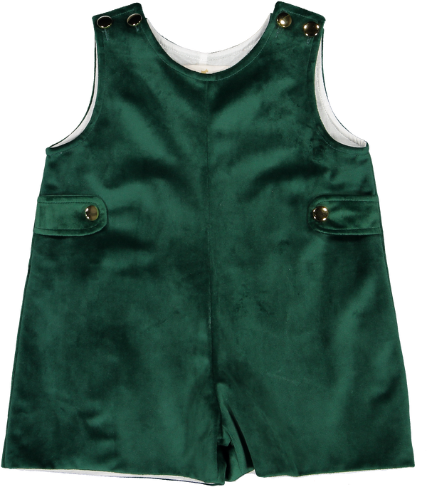 Emerald Green Velvet Jon Jon