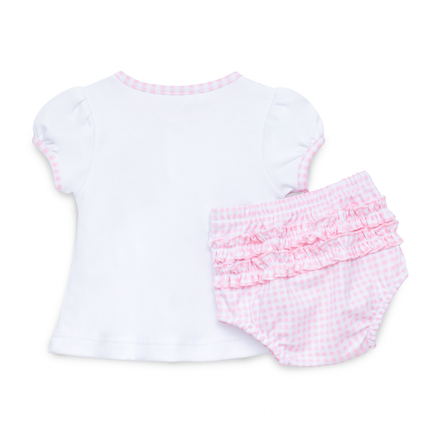 Silly Goose Diaper Cover Set- Pink