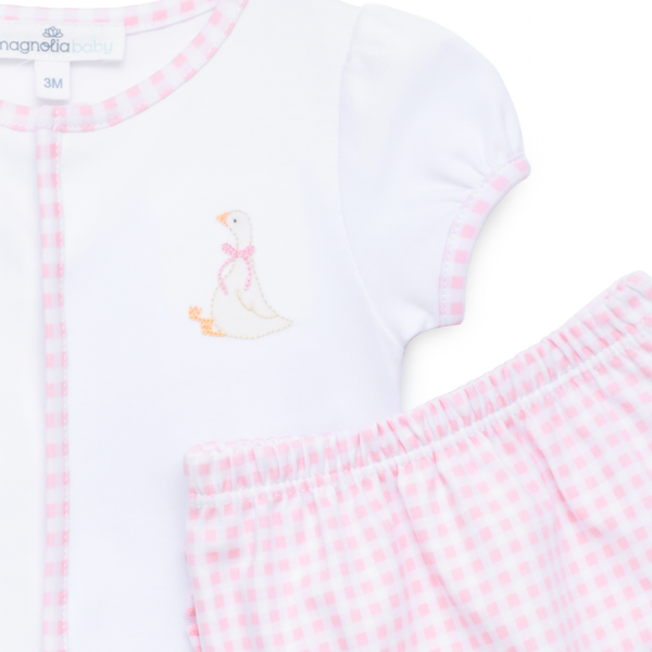 Silly Goose Diaper Cover Set- Pink
