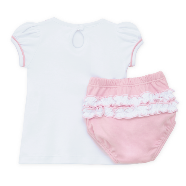 Little Crawlers Diaper Cover Set- Pink