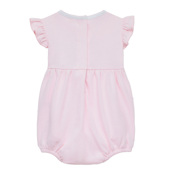 Little Ducklings Smocked Bubble- Pink