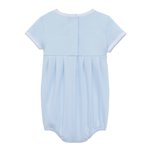 Little Ducklings Smocked Bubble- Light Blue