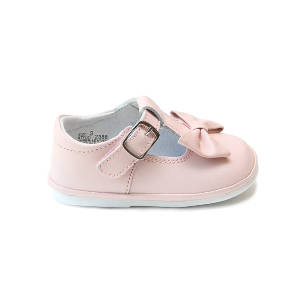 Minnie Bow Leather Mary Jane- Pink
