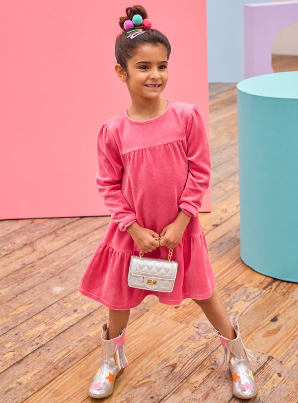 Lisle Dress- Tulip Velour