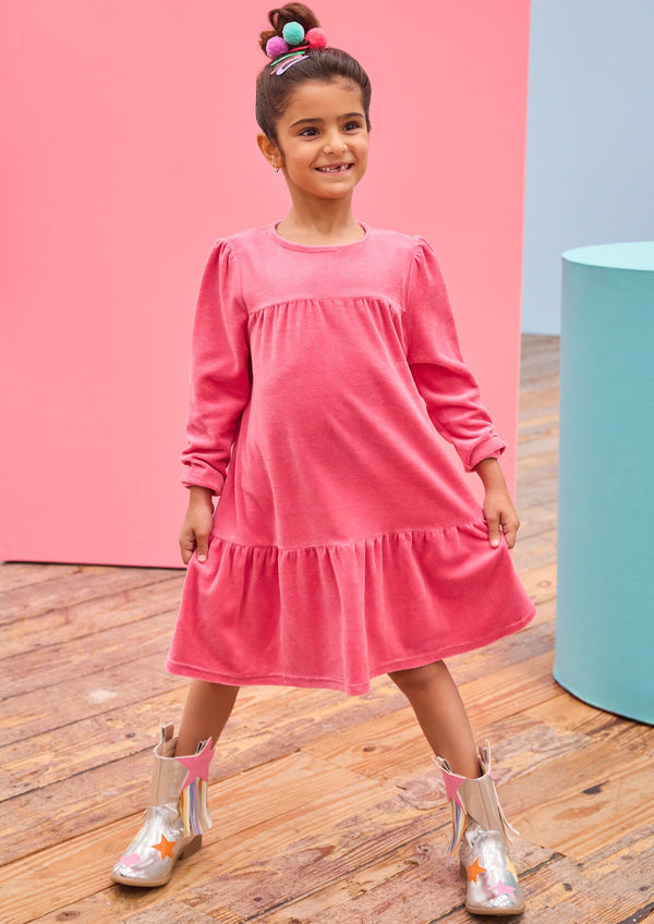 Lisle Dress- Tulip Velour