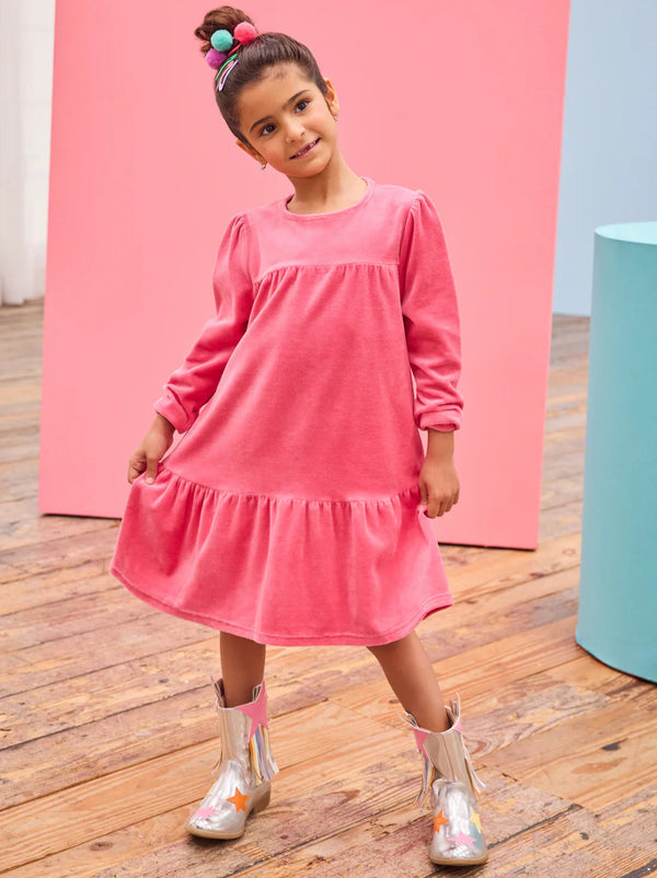 Lisle Dress- Tulip Velour