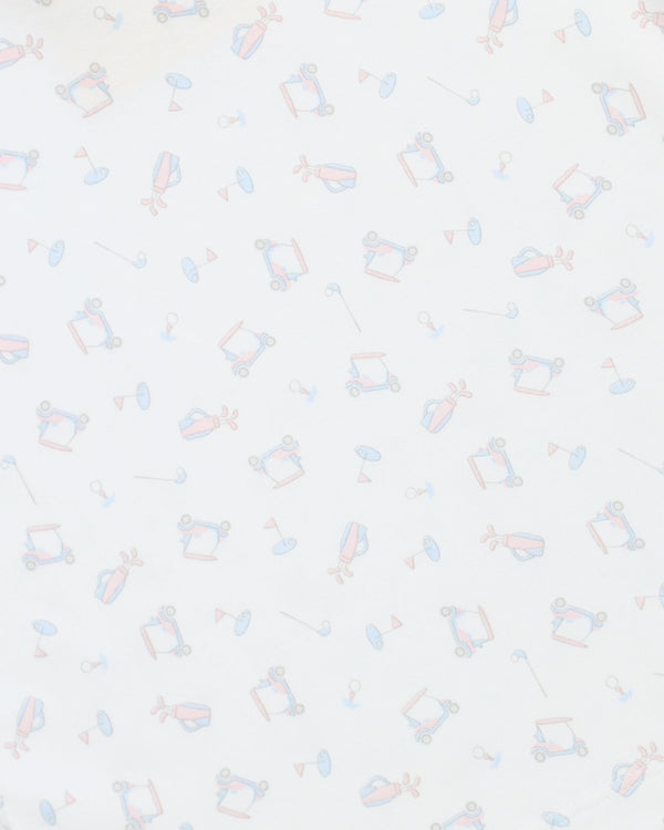 Golf Print Turtleneck- Pink