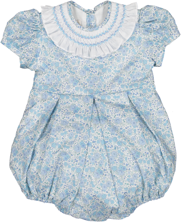 Blue Ditsy Floral Bubble