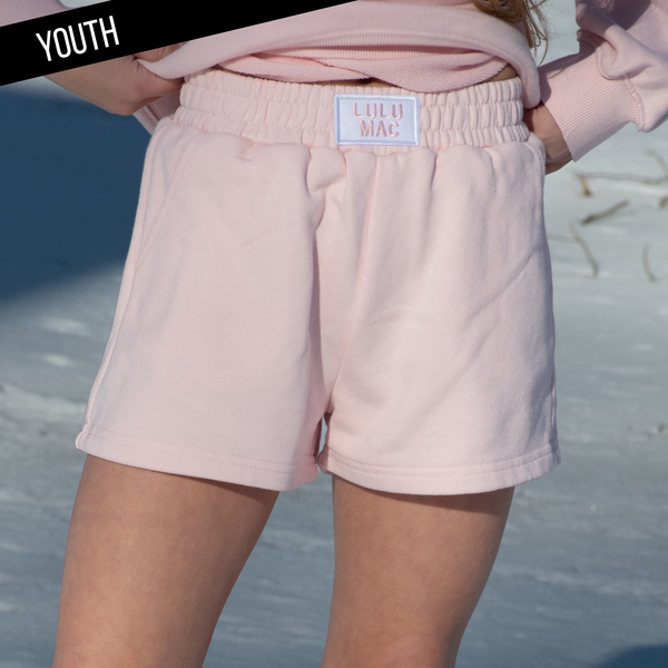 Terry Cloth Short- Light Pink
