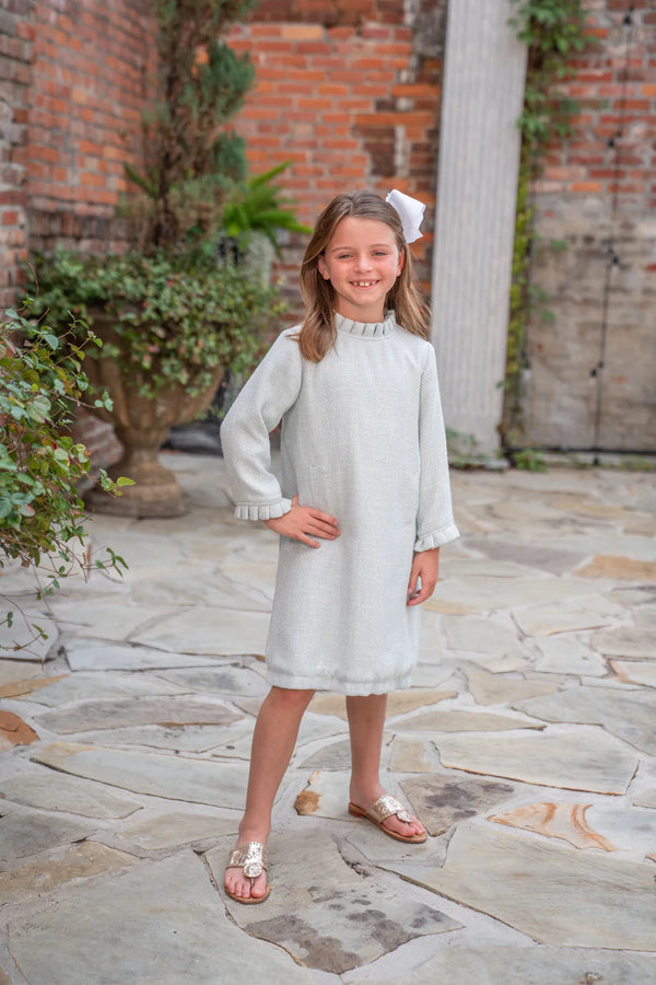 Kate- Sage Tweed Dress
