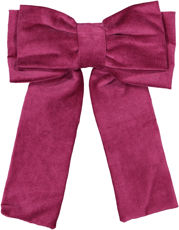 Aubergine Velvet Big Hair Clip