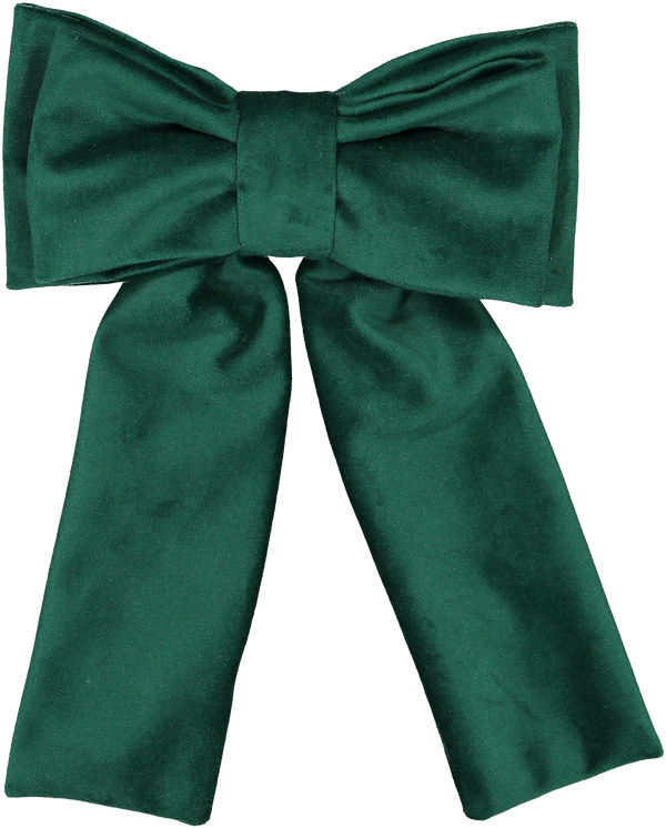 Green Velvet Big Hair Clip