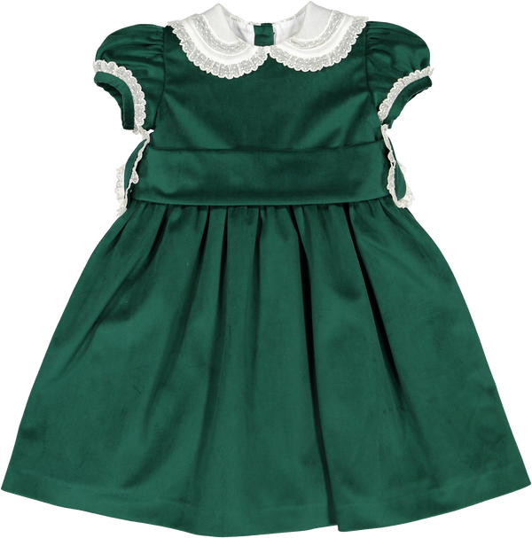 Green Velvet Dress