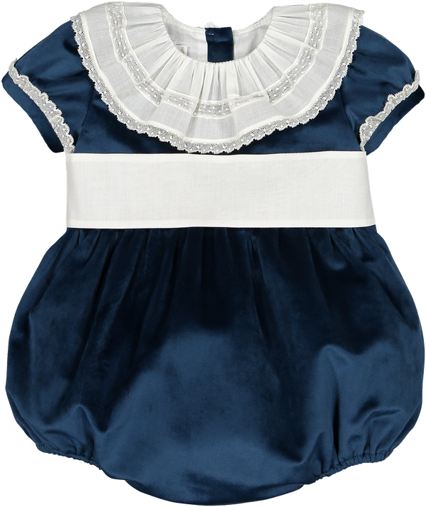 Navy Velvet Bubble
