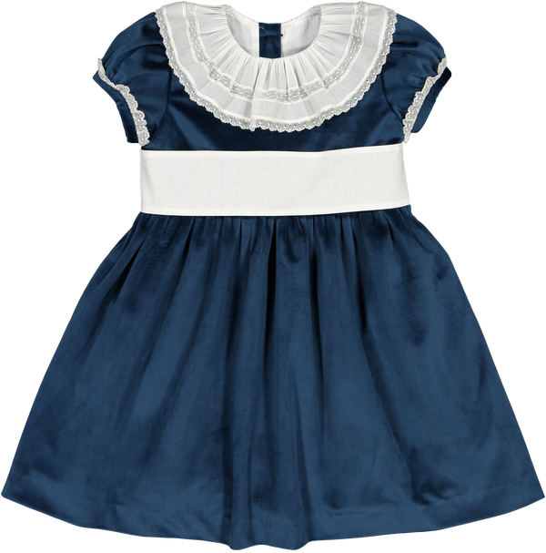 Navy Velvet Dress
