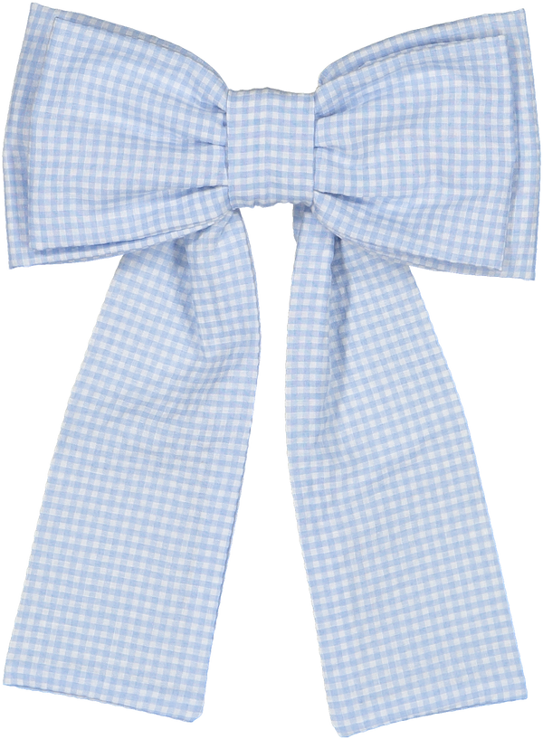 Mini Blue Gingham Big Hair Clip