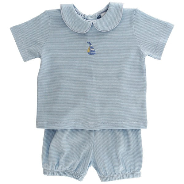 Sailboat Bloomer Set- Blue