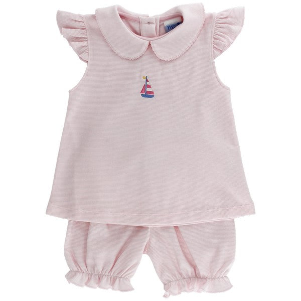 Sailboat Bloomer Set- Pink