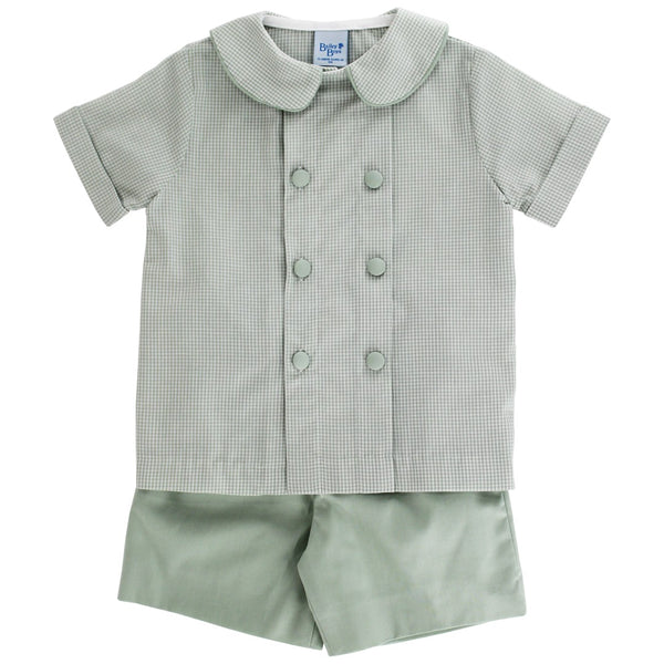 Celery Check- Dressy Short Set
