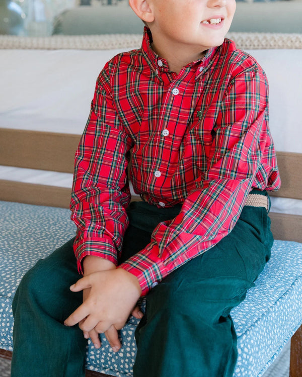 Roscoe Button Down Shirt- Tartan