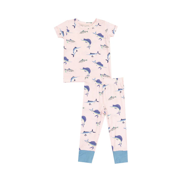 Deep Sea Fishing Pink S/S Loungewear Set
