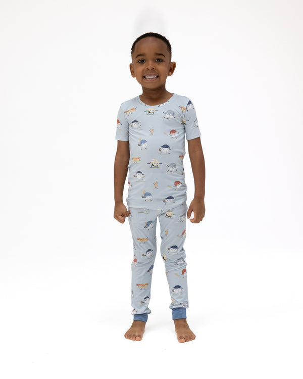 Baseballs Playing Baseball Loungewear Set