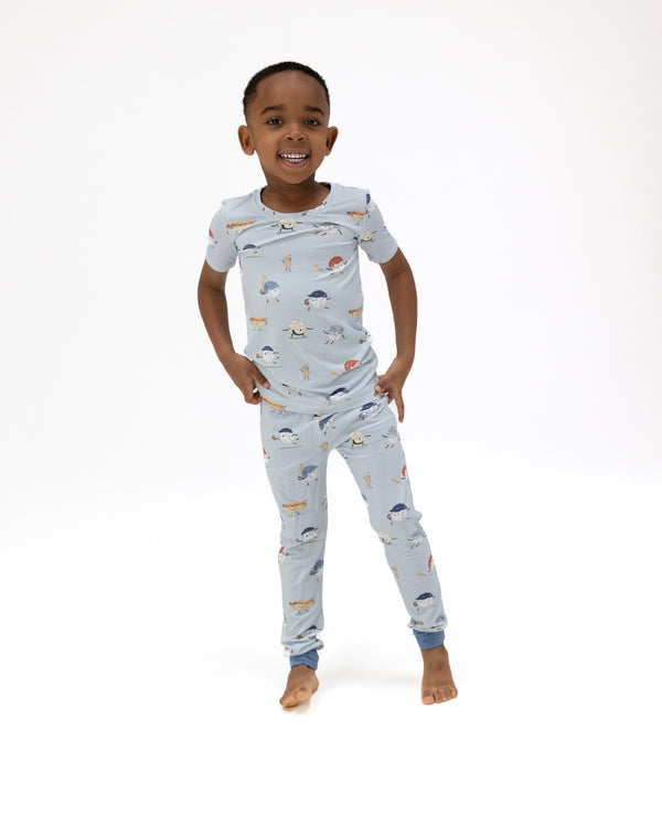 Baseballs Playing Baseball Loungewear Set