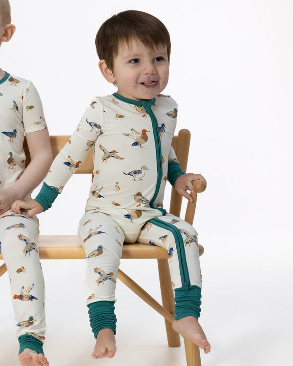 Ducks 2 Way Zipper Romper