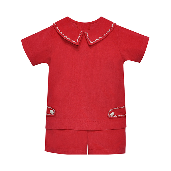 Madison Short Set- Red