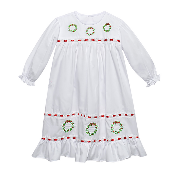 Clementine Gown- Christmas Wreath