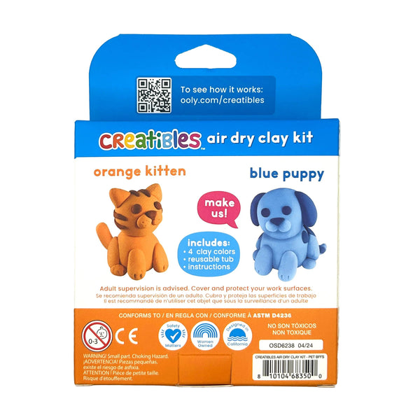 Air Dry Clay BFFs Kit- Pet Pals (Set of 4 Color)