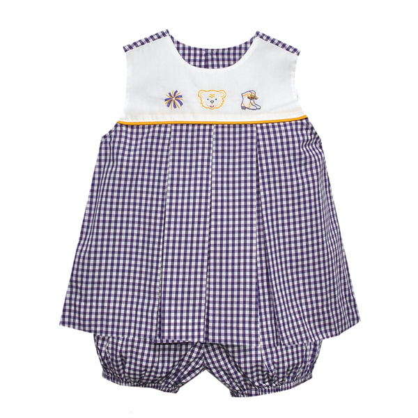 Game Day Trio Purple/Gold Bloomer Set