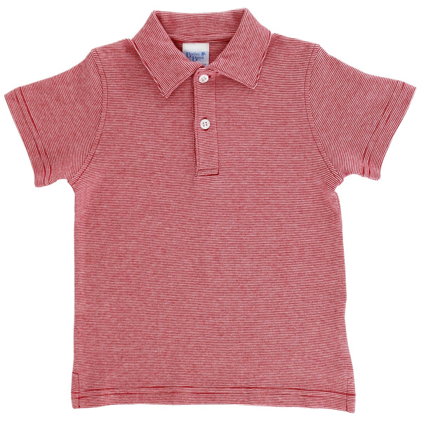 Mini Red Stripe Polo