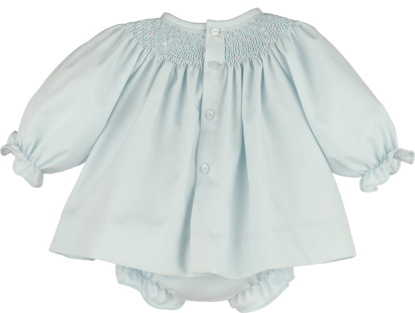 Waves Smock Set- Blue