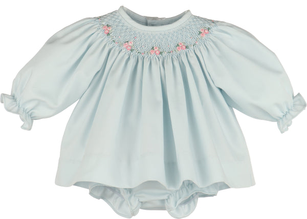 Waves Smock Set- Blue
