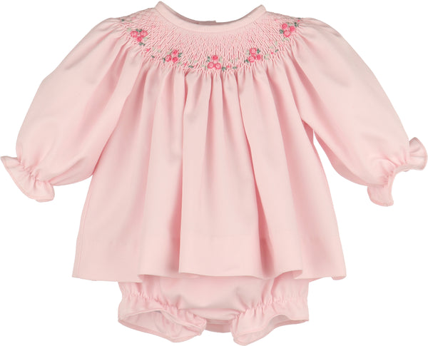 Waves Smock Set- Pink